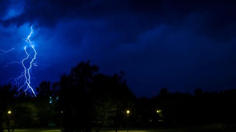 10 Hours Winter Thunderstorm Sounds: Lightning & Thunder, Howling Wind Snow, rain for Sleep study