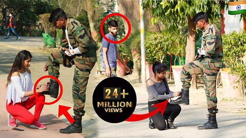 AN INJURED SOLDIER PEOPLE HELP OR NOT || A SOCIAL EXPERIMENT || ARMY PRANK IN INDIA