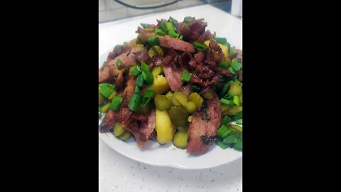 Warm salad with potatoes! Теплый салат с картофелем!
