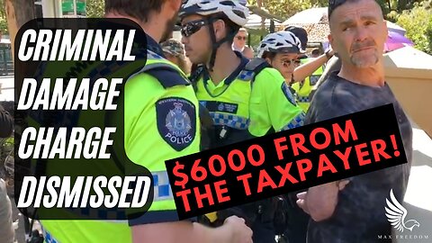 CRIMINAL DAMAGE CHARGE DISMISSED! $6000 for a mark on a wall! (THE UMBRELLA PEOPLE)