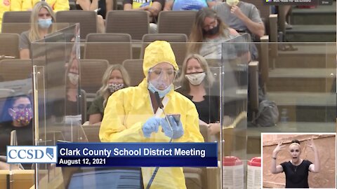 Clark County School District board meeting gets heated over mask mandate