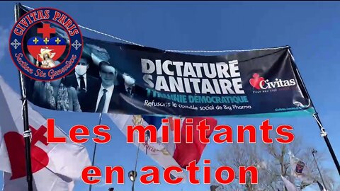 Les militants de Civitas présents sur le terrain