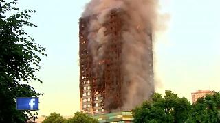 firefighter battle London apartment fire