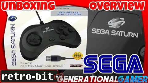 Sega Saturn USB Controller by Retro-Bit (Overview)