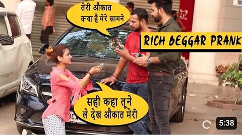 Rich Beggar Prank With Iphone 11 & SUV Car Prank On Boys