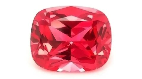 Chatham created antique cushion padparadschas: Lab grown rectangular cushion cut padparadschas