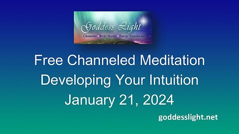Developing Your Intuition January 21, 2024