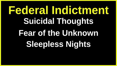 Federal Prison | Suicidal Thoughts & Sleepless Nights.