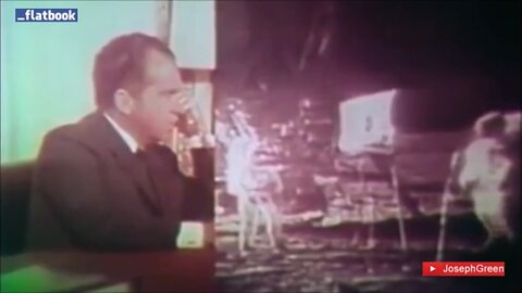 Nixon's FAKE phone call to the moon. 1969. Apollo 11.