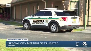 Tempers flare at meeting to fire Pahokee city manager