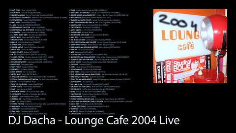 DJ Dacha - Lounge Cafe 2004 Live (House Music Live DJ Set)