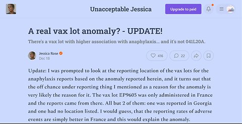 The Eagle Breaks Down Dr. Rose's Real Vax Anomaly? VAERS Lot# EP9605