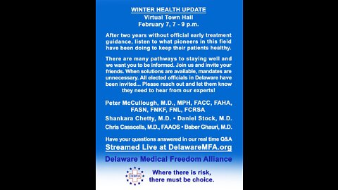 Winter Health Update - Virtual Town Hall (LIVE)