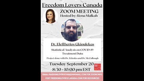 My presentation to Freedom Lovers Canada, September 20, 2022