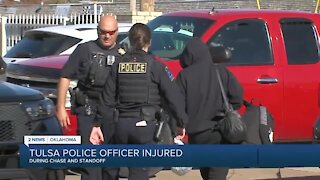 Tulsa officer injured in standoff
