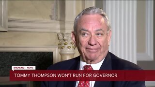 Former Gov. Tommy Thompson declines to seek an unprecedented 5th term in office