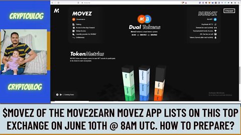$MOVEZ Of The Move2Earn Movez App Lists On This Top Exchange On June 10TH @ 8am UTC. How To Prepare?