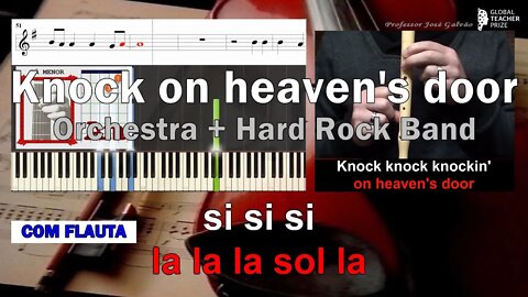 Knock Knocking on Heaven's door Guns n' roses Orchestra + Banda Hard Rock Tutorial Educação Musical