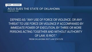 ACLU files lawsuit against Oklahoma over 'riot' law