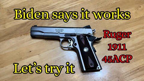 But Biden said it works, Ruger 1911 Buffalo Cartridge Co. BRG9 Elite #RumbleFeed #ForYou #NewsFeed