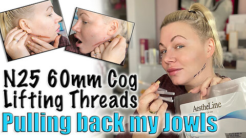 Pulling Back my Jowls with N25 60mm Cog Lifting threads, AceCosm | Code Jessica10 Saves you money