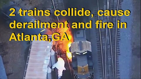 Train Carrying 4,000 Gallons of Diesel Collides With Another Train In Atlanta GA