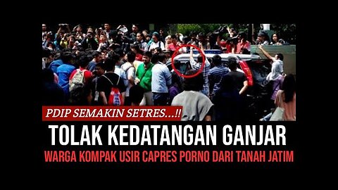 Warga Jawa Timur Tolak Kedatangan Ganjar Pranowo, Rombongan Capres Otak Bokep Di Cegat Dan Di Usir Dari Tanah Surabaya