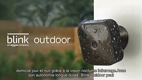 Blink Outdoor, Caméra de surveillance HD sans fil, résistante aux intempéries, avec deux