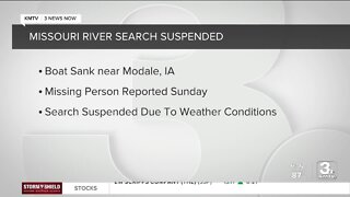 Woman still missing after boat sank Sunday on Missouri River