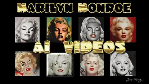 Beautiful Marilyn Monroe Comes Alive "ai" generated videos from "Static Portraits" by James Murray