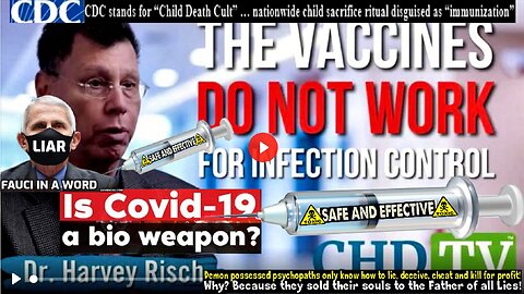 CDC openly admits "the vaccines do not work for infection control" (info & links in description)