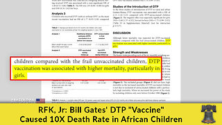 RFK, Jr: Bill Gates' DTP "Vaccine" Caused 10X Death Rate in African Children