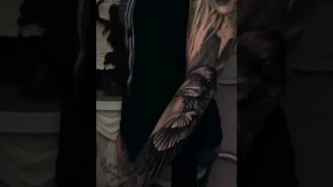 Stunning Tattoo by Angelina Mengel #shorts #tattoos #inked #youtubeshorts
