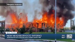 Fire destroys 4 homes being built in north Phoenix