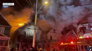 Two firefighters hurt battling fire on Armin Place in Buffalo