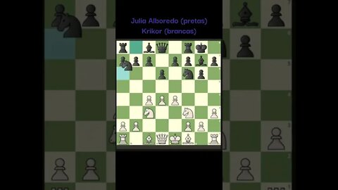 KRIKOR VS JULIA ALBOREDO QUEM GANHA NO BLITZ #Shorts #Xadrez #Chess