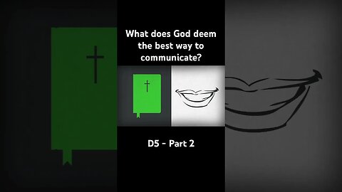 What does God deem the best way to communicate? #evangelism #talk #bible