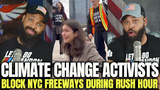 Climate Change Activists Block NYC Freeways During Rush Hour