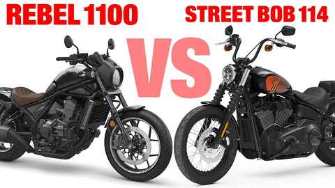 Quarter Mile Who Would Win - Honda Rebel 1100 or Harley Street Bob 114