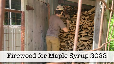 Firewood for 2022 Maple Syrup