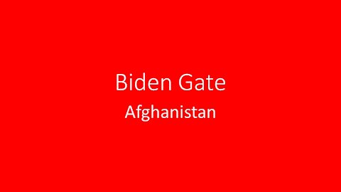 How The Biden Family Will Profit From Afghanistan