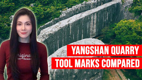 Tool Marks on Yangshan Monument Match Modern Machine Marks