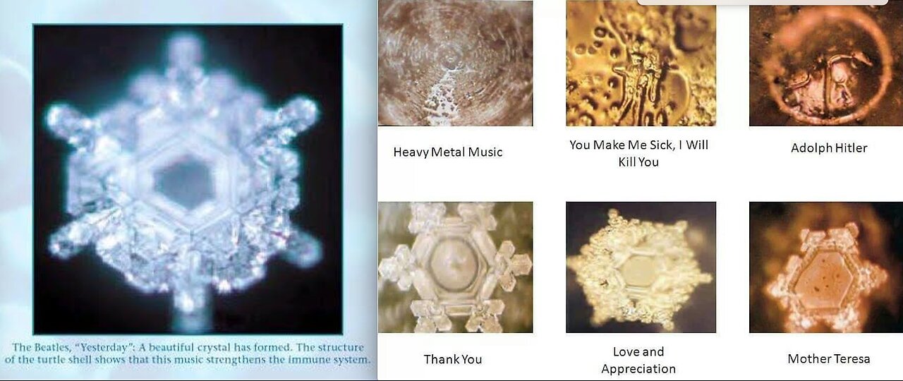 🔵💦❄️ Dr. Emoto&apos;s Water Experiments ▪️ Proving Positive Energy vs. Negative Energy in Water❗