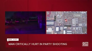 Man critically hurt in Phoenix house party shooting