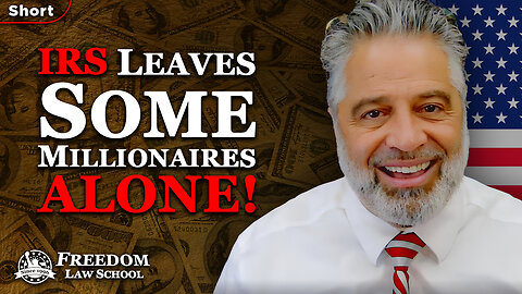 How YOU can be one of the millionaires that the IRS chooses to LEAVE ALONE! (Short)
