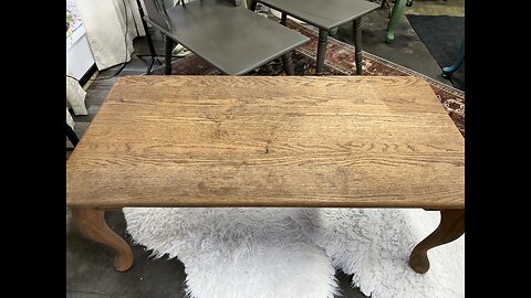 Is it Worth it to Restore This Old Oak Coffee Table?
