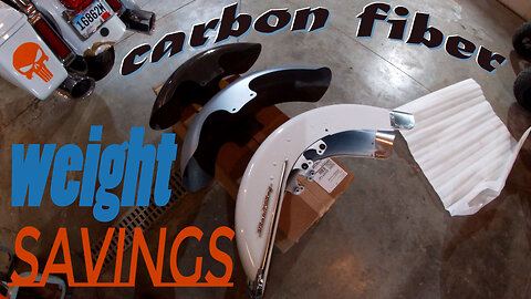 Hofmann Designs carbon fiber fenders for Harley Touring, install & weight comparison - Random Garage