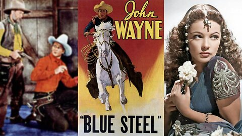 BLUE STEEL (1934) John Wayne, Eleanor Hunt & George 'Gabby' Hayes | Western | COLORIZED