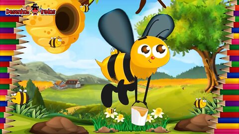 Como Desenhar Uma Abelha Com Mel | How to Draw a Bee With Honey | Desenhos Irados Nº 16 | 2021