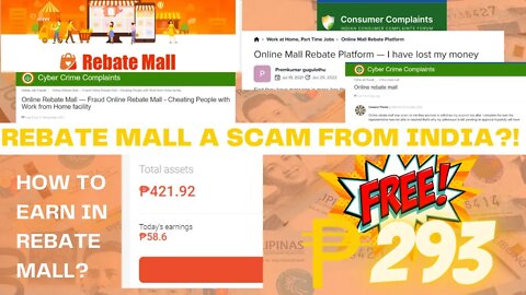 GCASH PAYOUT | Rebate Mall Free 293 and earn up to P58 per day | Rebate Mall scam?! Full Review